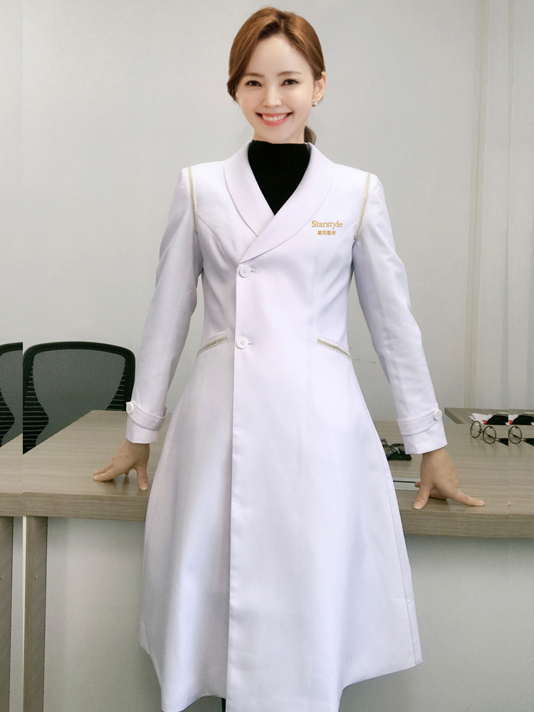 Medical Lab Years - 高級韓国風医療美容整形外科病院白衣女性医師作業服美容院フロントデスク用