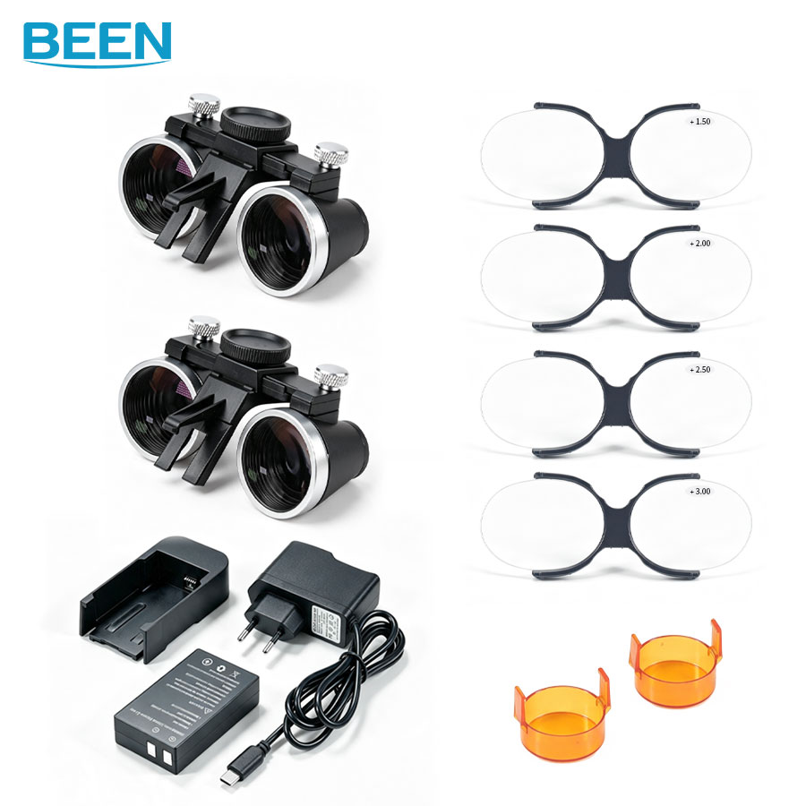 Medical Lab Equipments - アクセサリー歯科用LEDヘッドライトランプ、ルーペ2.5倍・3.5倍、医療美容外科用ヘッドライト、ラボ機器用拡大鏡