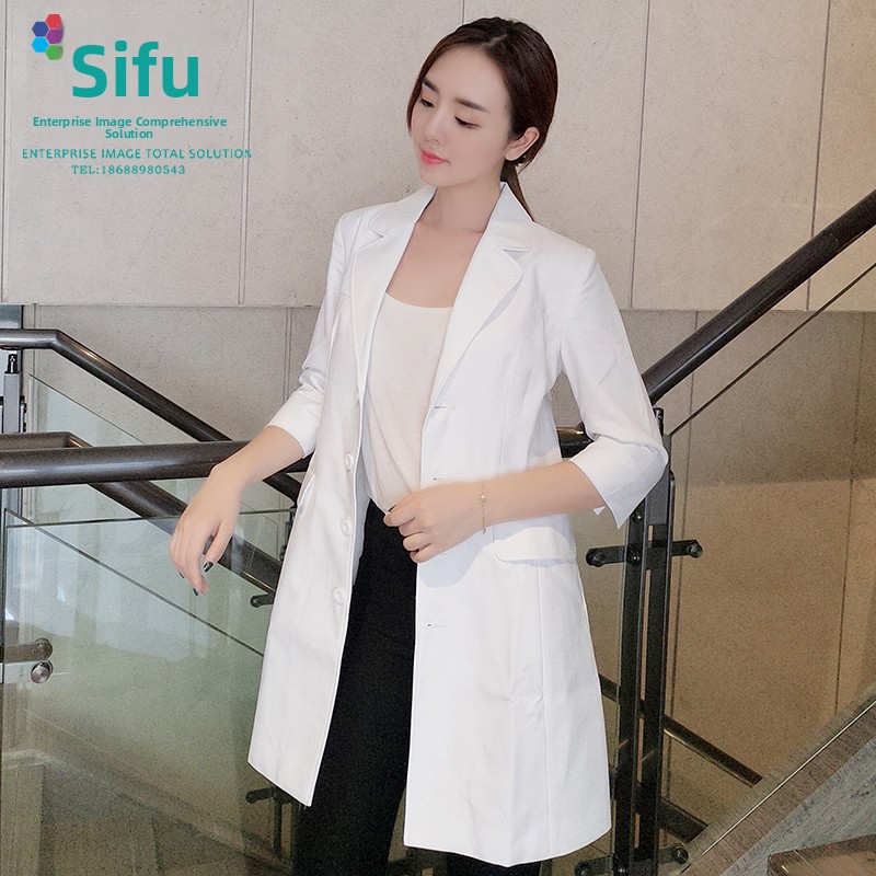 Medical Lab Years - 韓国風メディカルビューティーインスティテュート女性医師作業服ミドル丈白衣店長歯科医クリニック医師スーツ