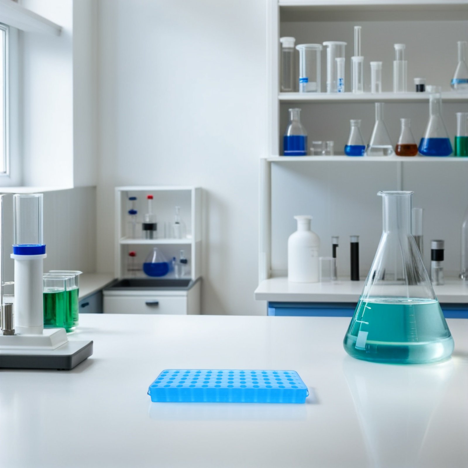 Laboratory Centrifuge - 5個入り遠心管ラック、耐久性のあるプラスチック製ホルダー、0.5mlおよび1.5mlチューブ用、ラボ用試験管オーガナイザースタンド、安全な保管用