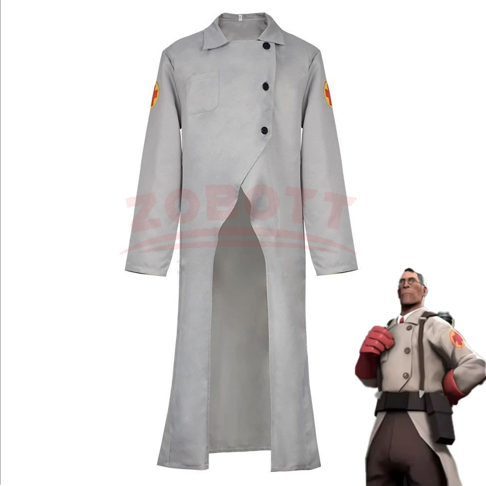 Medical Lab Games - TF2 メディック ルードウィッチ コスプレユニフォーム レッドブルー チーム医師