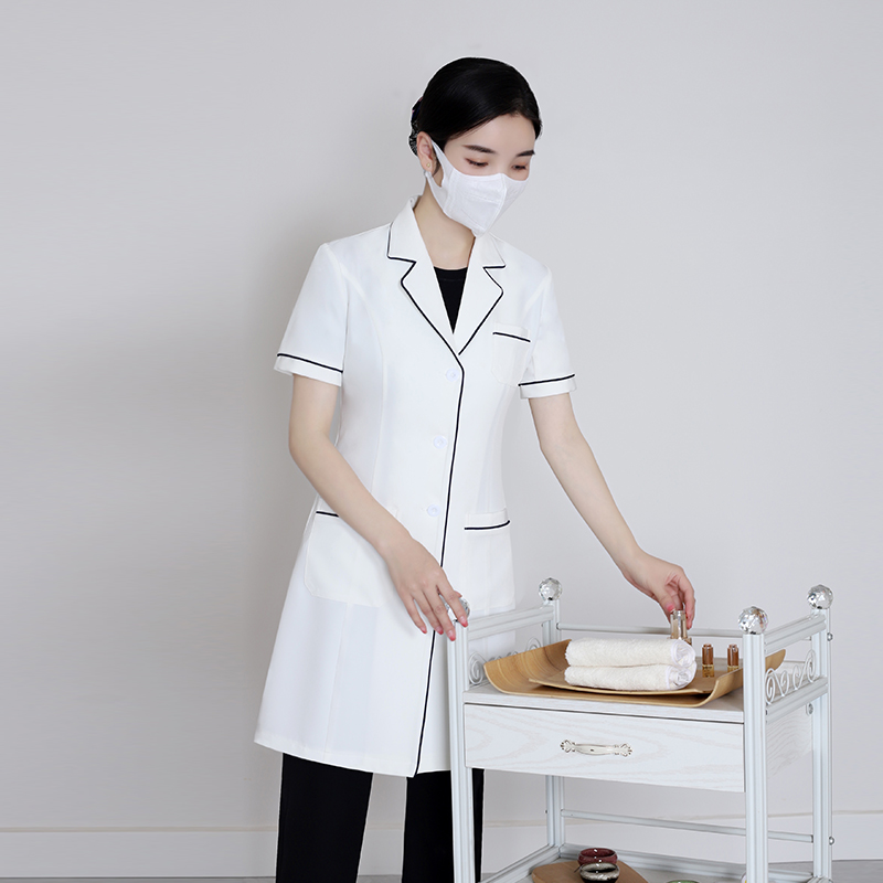 半袖白白衣医療美容ナース制服女性用フィットハイエンドドクター - Medical Lab Years のレビューと価格