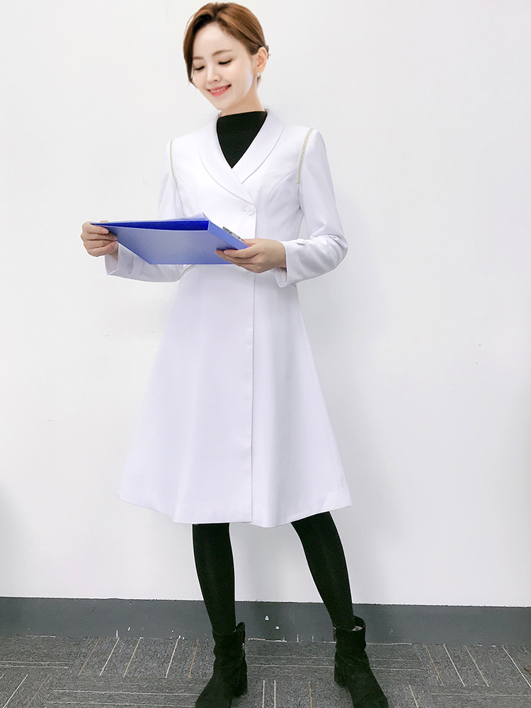 高級韓国風医療美容整形外科病院白衣女性医師作業服美容院フロン - Medical Lab Years のレビューと価格