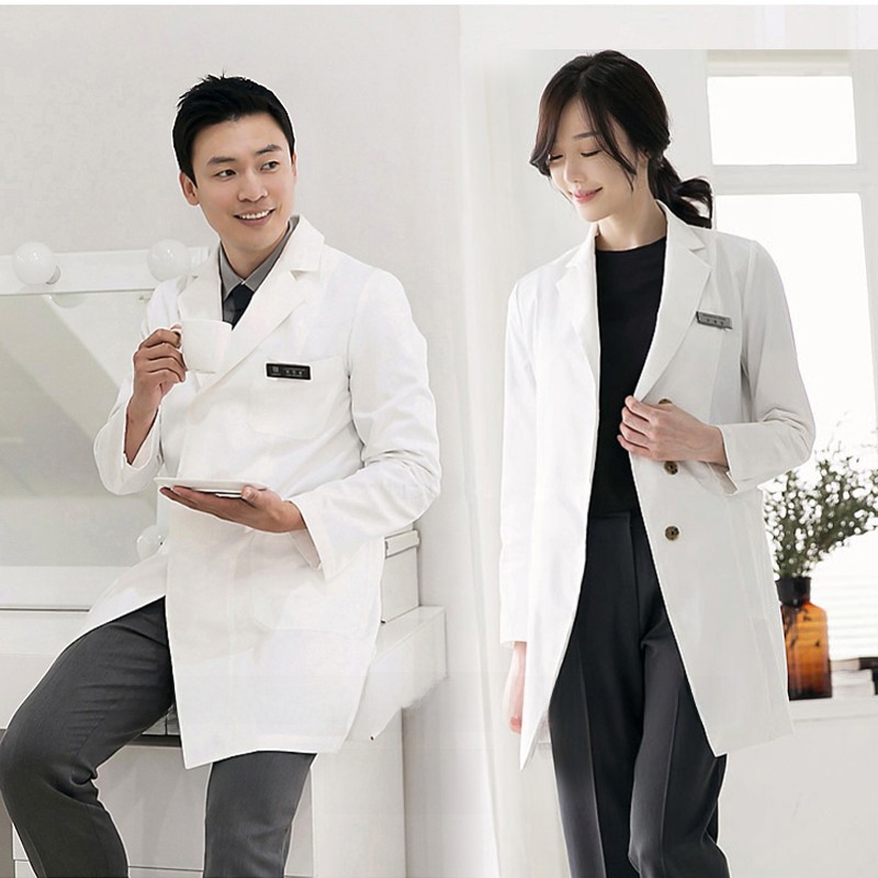 スリムフィット長袖医療用ドクターコート女性用歯科外科医作業服 - Medical Lab Years のレビューと価格
