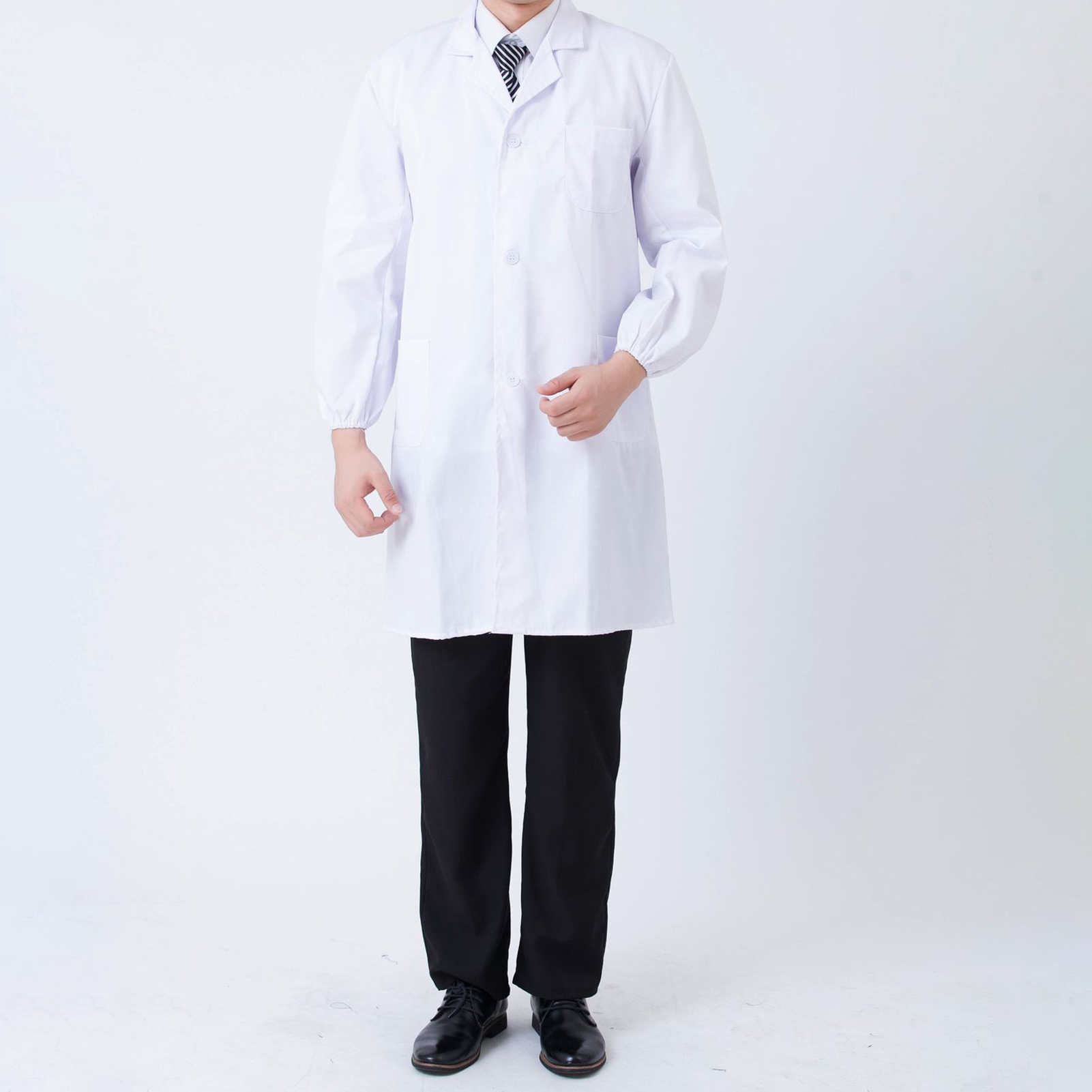 医学生白い白衣、伸縮性のある袖口付き、病院科学者学校向けの肌 - Medical Lab Scientist のレビューと価格